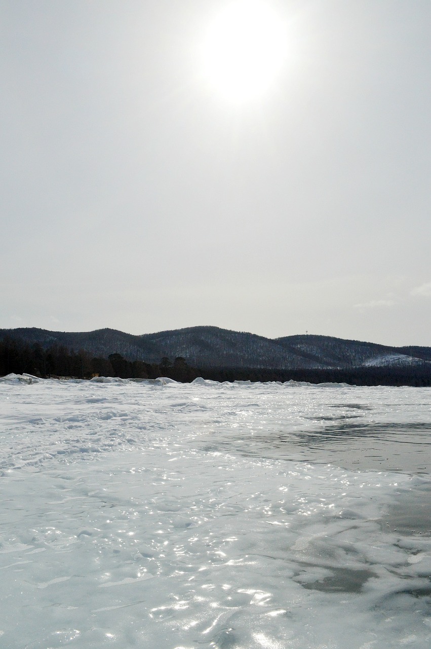 Žiema, Baikalas, Sniegas, Vanduo, Dangus, Siberija, Rusija, Sibiro Ežeras, Nemokamos Nuotraukos,  Nemokama Licenzija