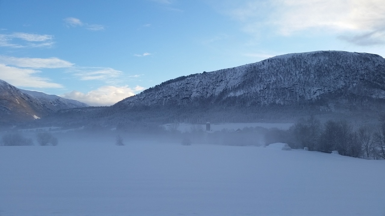 Žiema, Žiemos Peizažai, Kraštovaizdžio Nuotrauka, Skandinavija, Nordic, Norvegija, Šaltyje, Sniegas, Žiemos Scenos, Šaltas