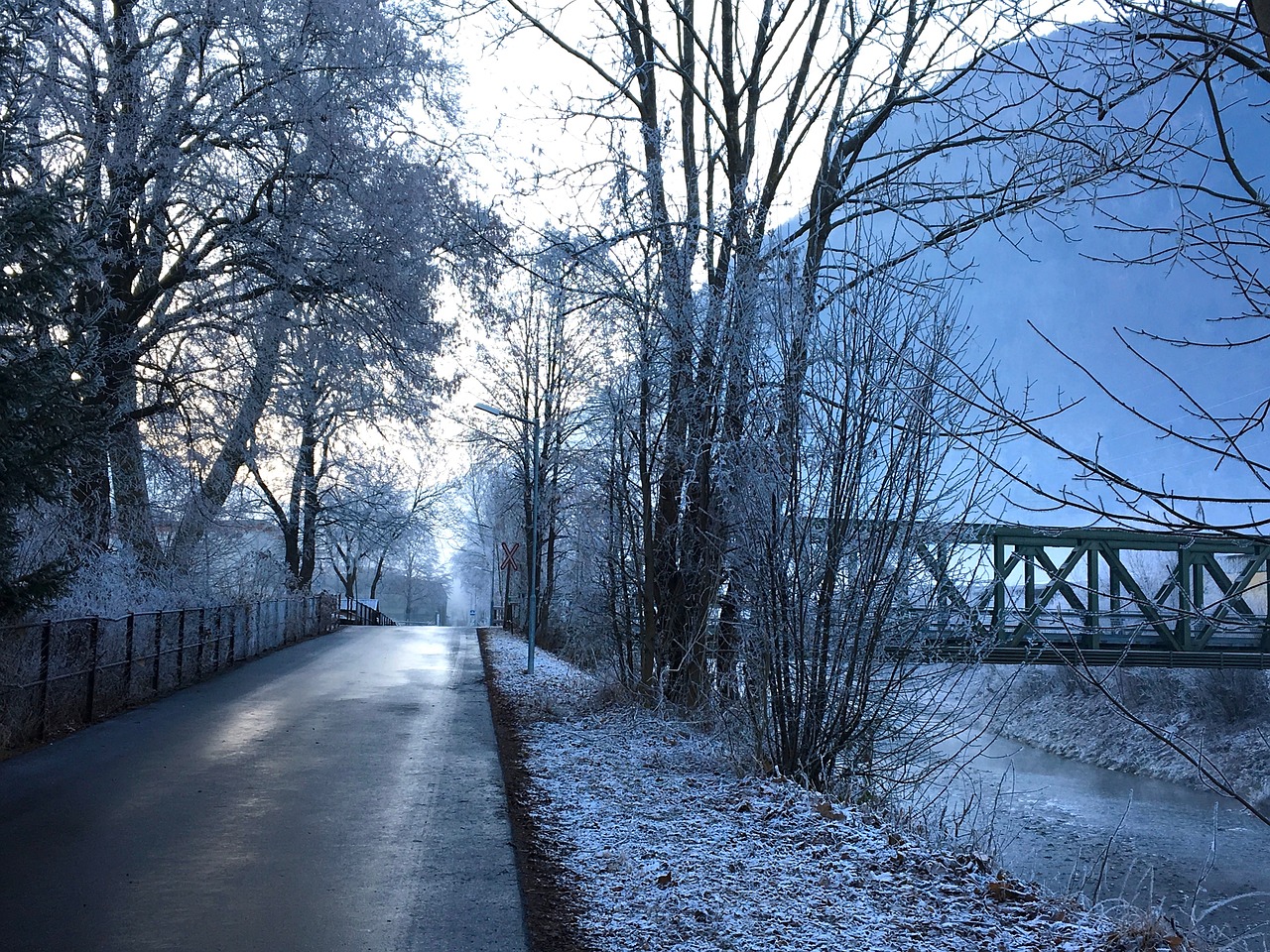 Žiema, Žiemą, Atgal Šviesa, Auskaras, Šaltas, Nuotaika, Saulėtekis, Morgenstimmung, Upė, Gamta