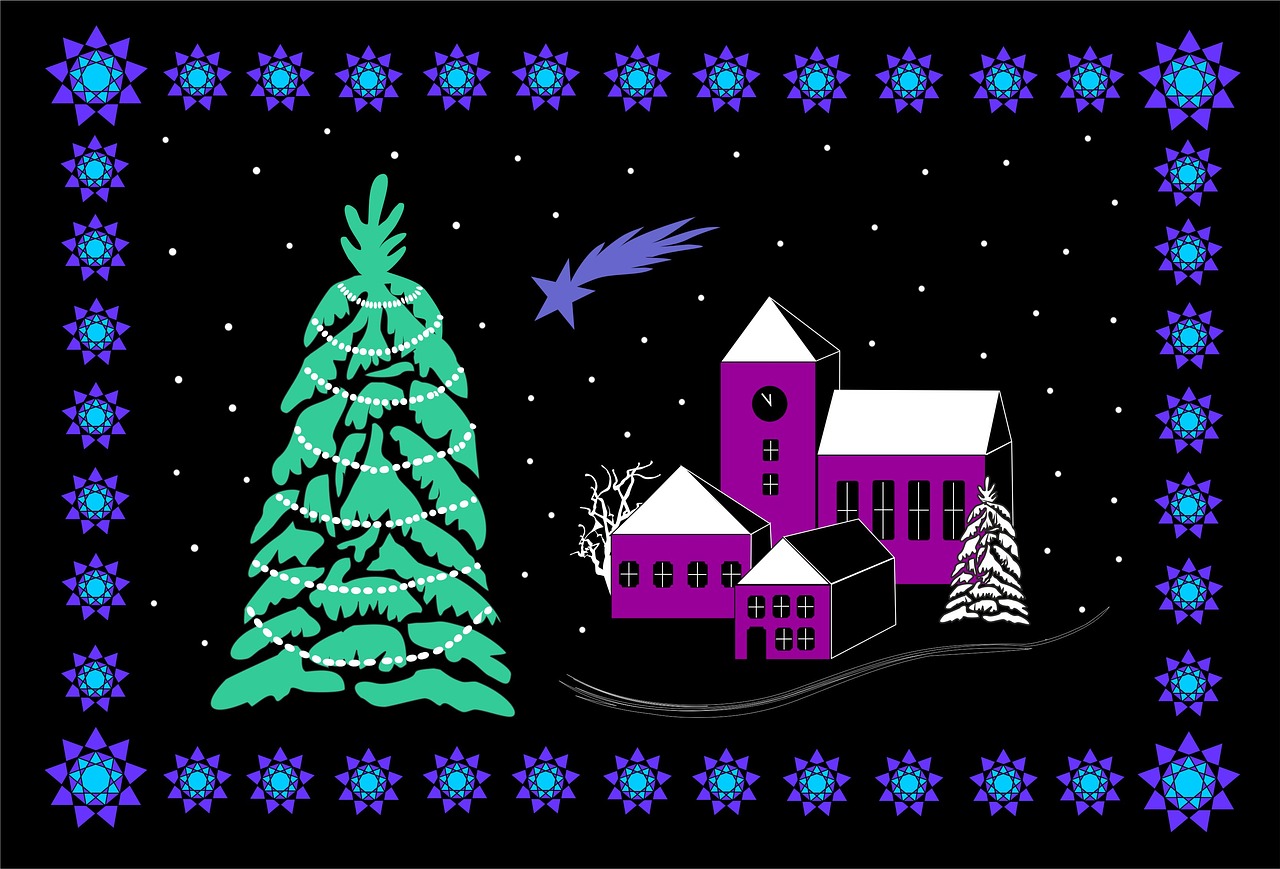 Žiemą, Kalėdos, Kalėdų Laikas, Adventas, Adventlich, Sniegas, Šaltas, Žiema, Naktis, Žvaigždė