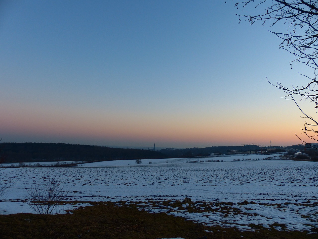 Žiemą, Swabian Alb, Ulm, Ulmi Katedra, Kraštovaizdis, Numatymas, Panorama, Perspektyva, Abendstimmung, Nemokamos Nuotraukos