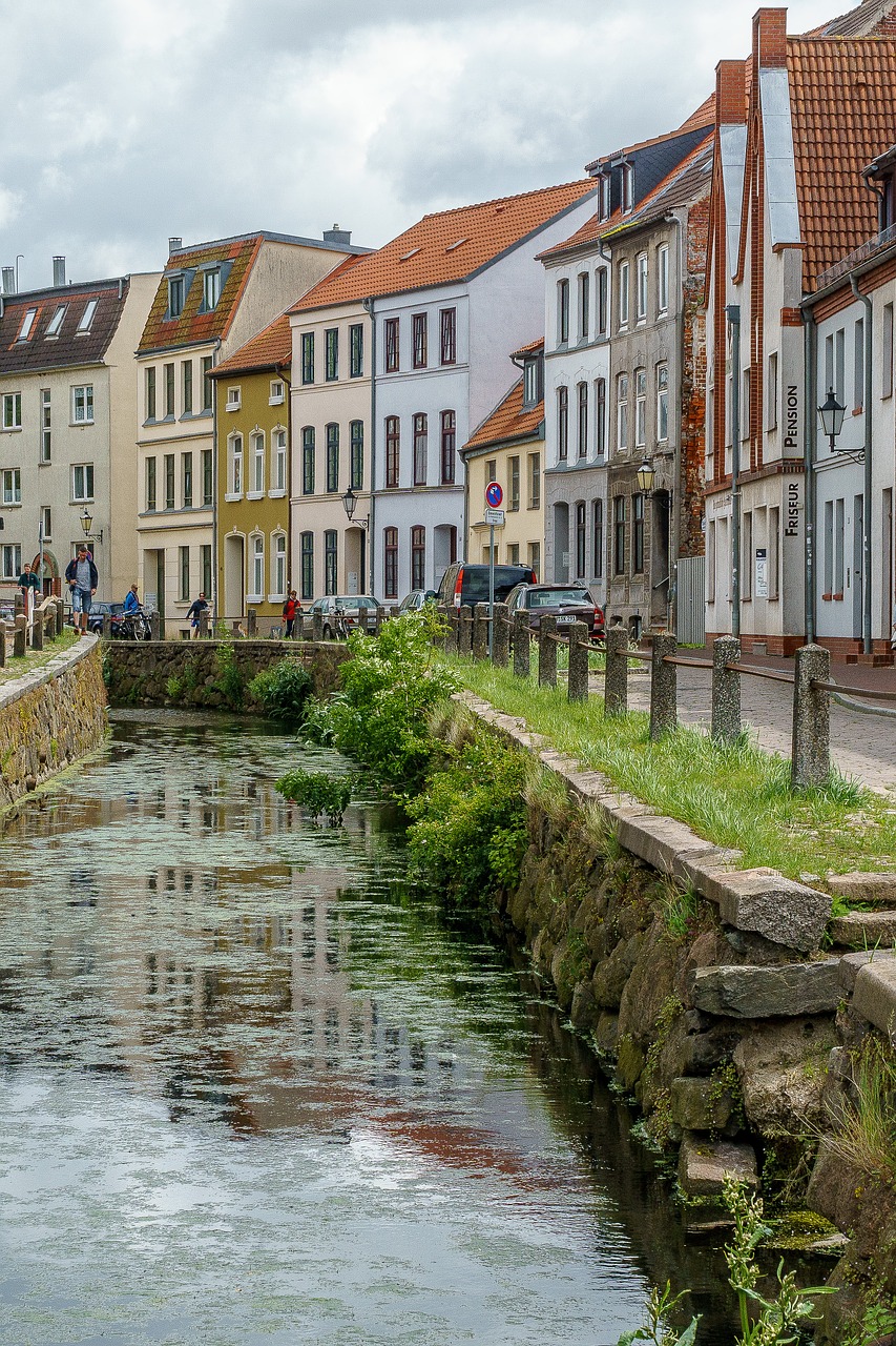 Wismar, Kanalas, Vanduo, Upė, Pastatas, Istoriškai, Senamiestis, Miestas, Fasadas, Architektūra