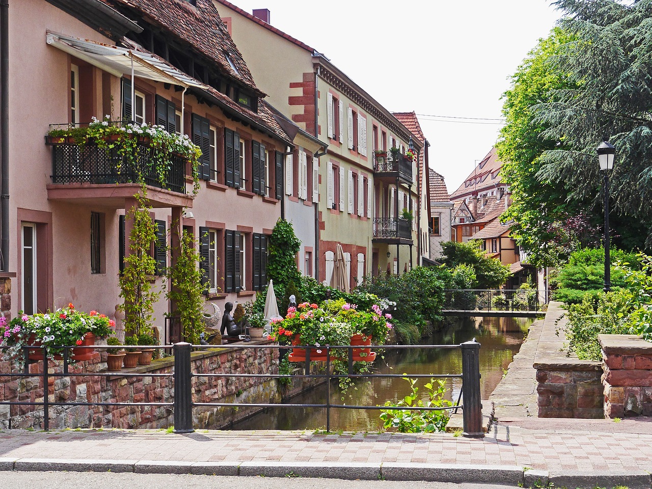 Wissembourg,  Alsace,  Prancūzija,  Architektūra,  Namas,  Statyba,  Kelių,  Miestas,  Idiliškas,  Vaga