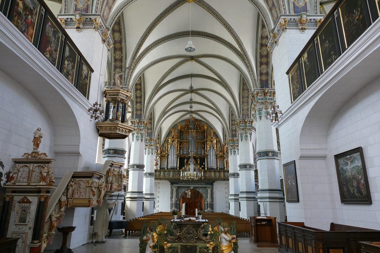 Wolfenbüttel, Žemutinė Saksonija, Miestas, Senamiestis, Istoriškai, Bažnyčia, Nave, Ramstis, Organas, Muzika