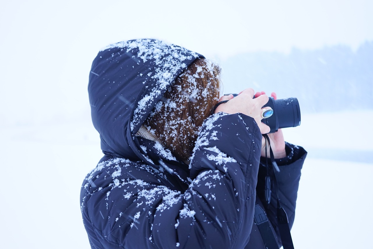 Moteris, Snieguotas, Ledinis, Fotografas, Nuotrauka, Asmuo, Žmogus, Žiema, Fotoaparatas, Objektyvas