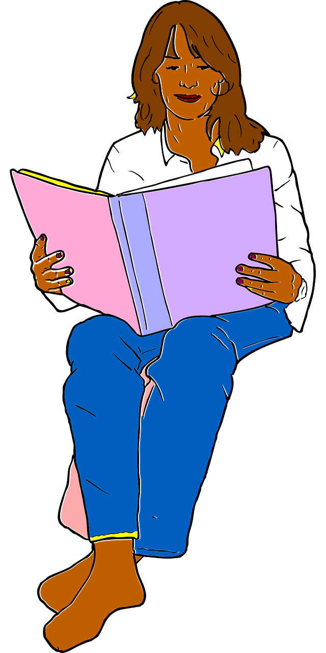 Moteris, Skaitymas, Knyga, Laisvalaikis, Moteris, Skaityti, Suaugęs, Sėdi, Atsitiktinis, Atsipalaidavimas