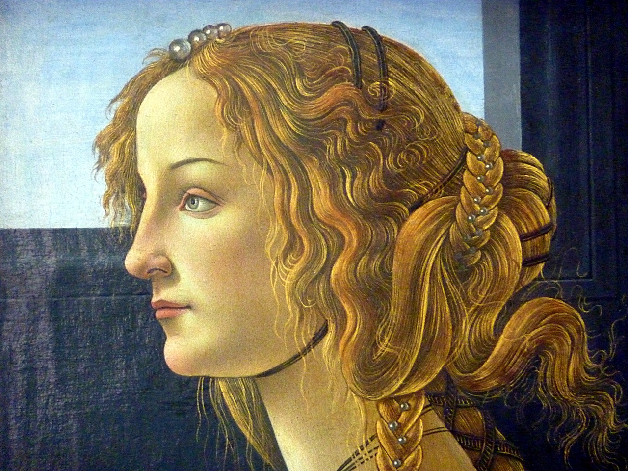 Moteris, Portretas, Dažymas, Botticelli, Nemokamos Nuotraukos,  Nemokama Licenzija
