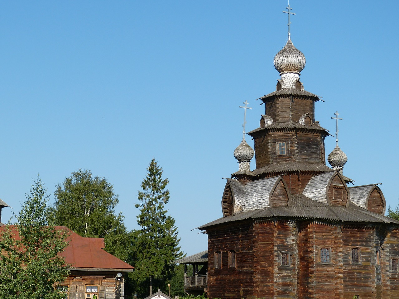 Medinė Bažnyčia, Bažnyčia, Rusija, Суздаль, Ortodoksas, Rusų Ortodoksų, Kupolas, Bokštas, Pastatas, Religija