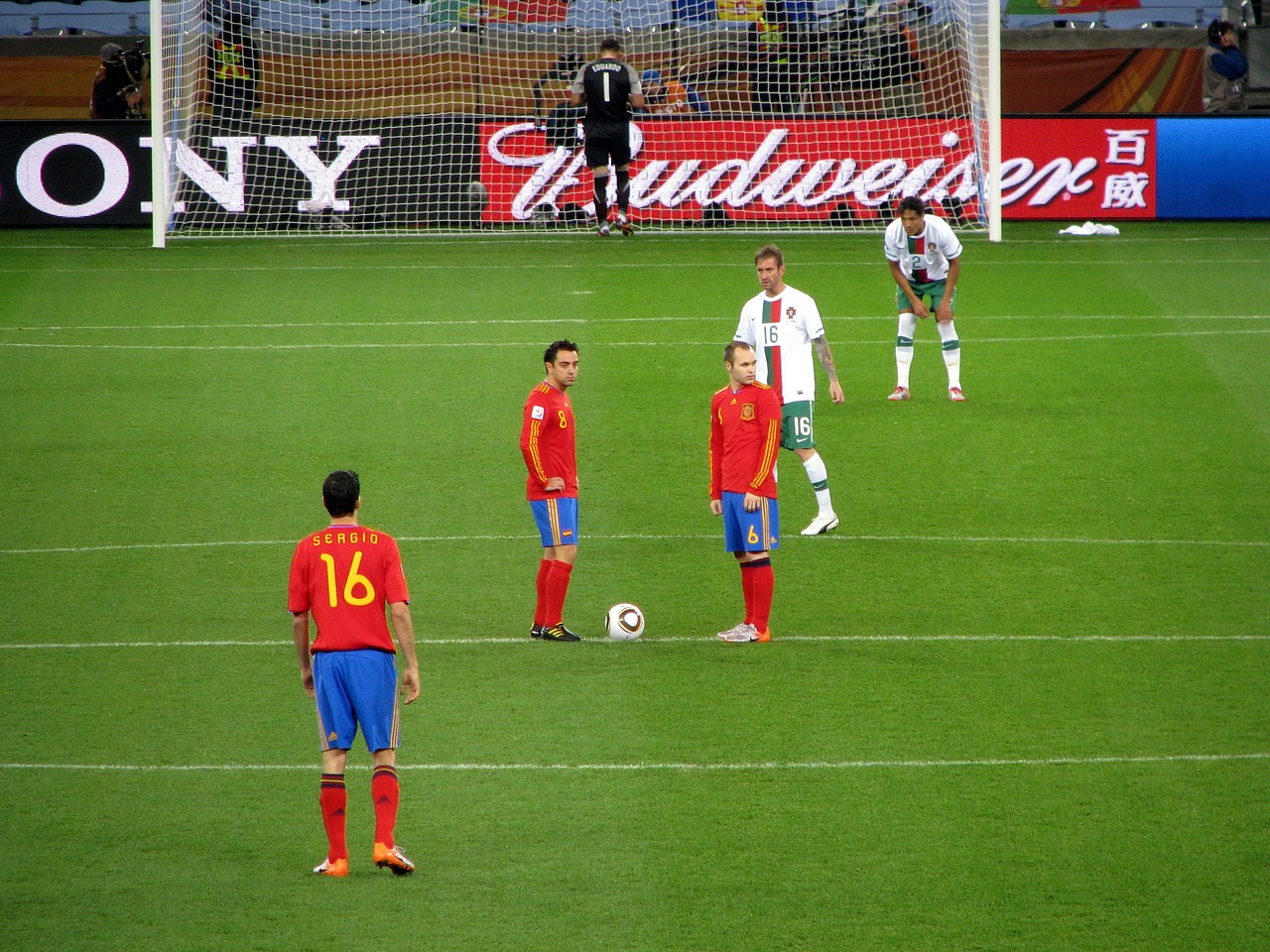 Pasaulio Čempionatas 2010, Ispanija, Portugal, Iniesta, Xavi, Futbolas, Futbolas, Fifa, Pietų Afrika, Cape Town