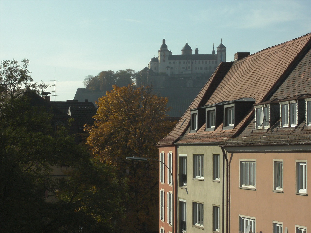 Würzburg,  Rusų Tvirtovė,  Statyba,  Istorinis Centras,  Kultūros Paveldas,  Lankytinos Vietos,  Downtown,  Namai,  Šveicarijos Frankų,  Ruduo