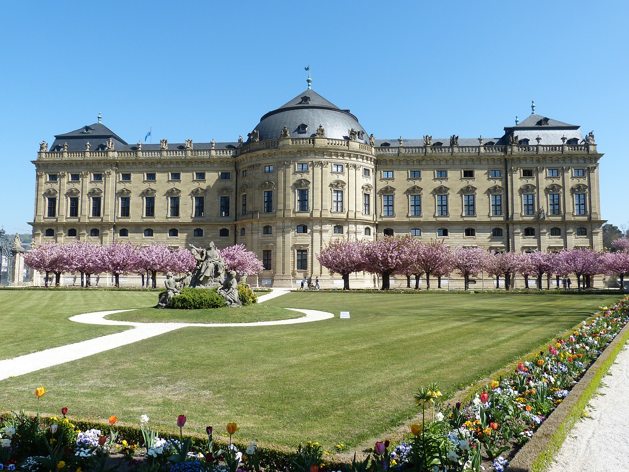 Würzburg, Bavarija, Swiss Francs, Istoriškai, Pastatas, Pilis, Rūmai, Gyvenamoji Vieta, Unesco, Pasaulinis Paveldas