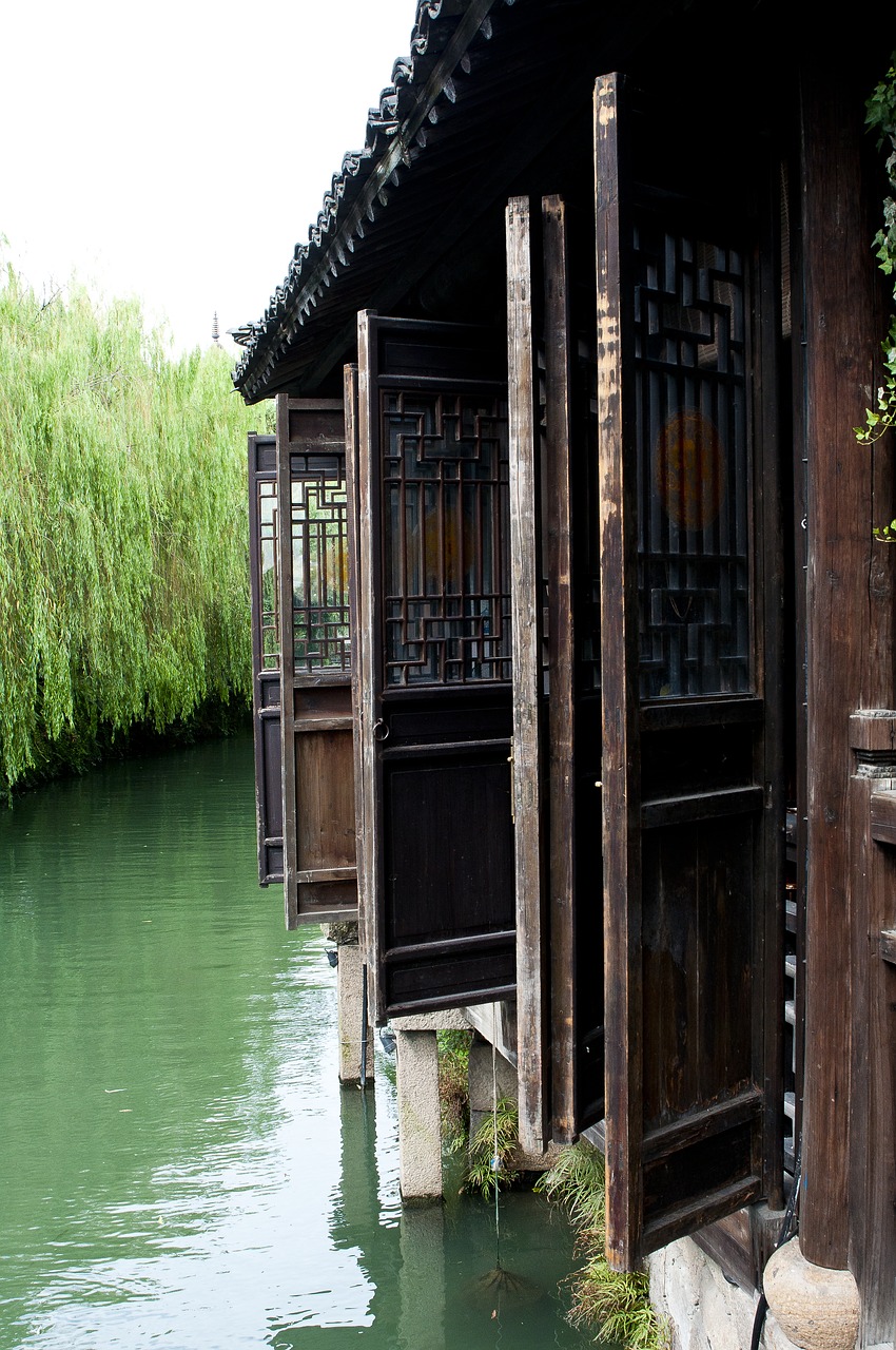 Wuzhen, Pastatas, Senovės Architektūra, Kinijos Vėjas, Senovė, Ming Ir Qing Dinastijos, Huizhou Architektūra, Medžio Rėmas, Medinis, Linija