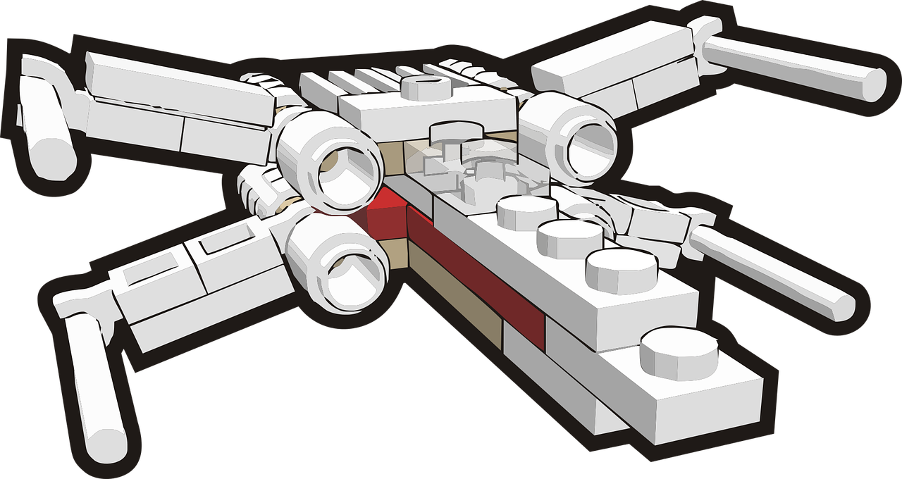 X-Sparnas, Žvaigždžių Karai, Statybinis Blokas, Plastmasinis, Žaislas, Žaisti, Nemokama Vektorinė Grafika, Nemokamos Nuotraukos,  Nemokama Licenzija