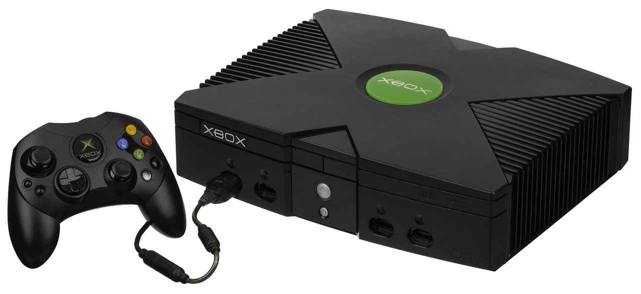Xbox, Video Žaidimas, X-Box, Žaidimų Konsolė, Keitikliai, Elektronika, 6 Kartos Konsolė, Microsoft, Valdytojas, Kietasis Diskas
