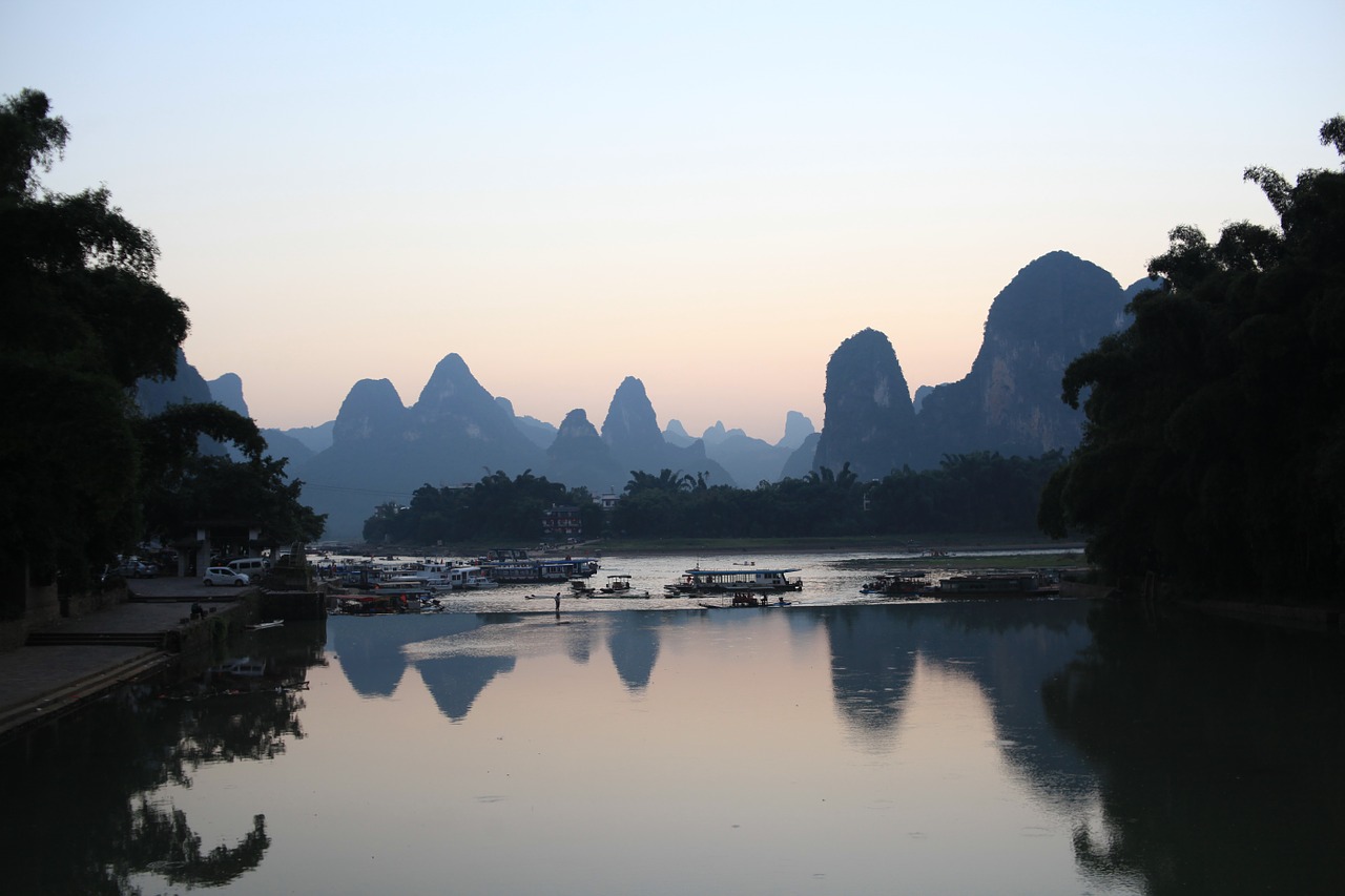 Xingping, Li Upė, Kalnas, Vanduo, Nemokamos Nuotraukos,  Nemokama Licenzija