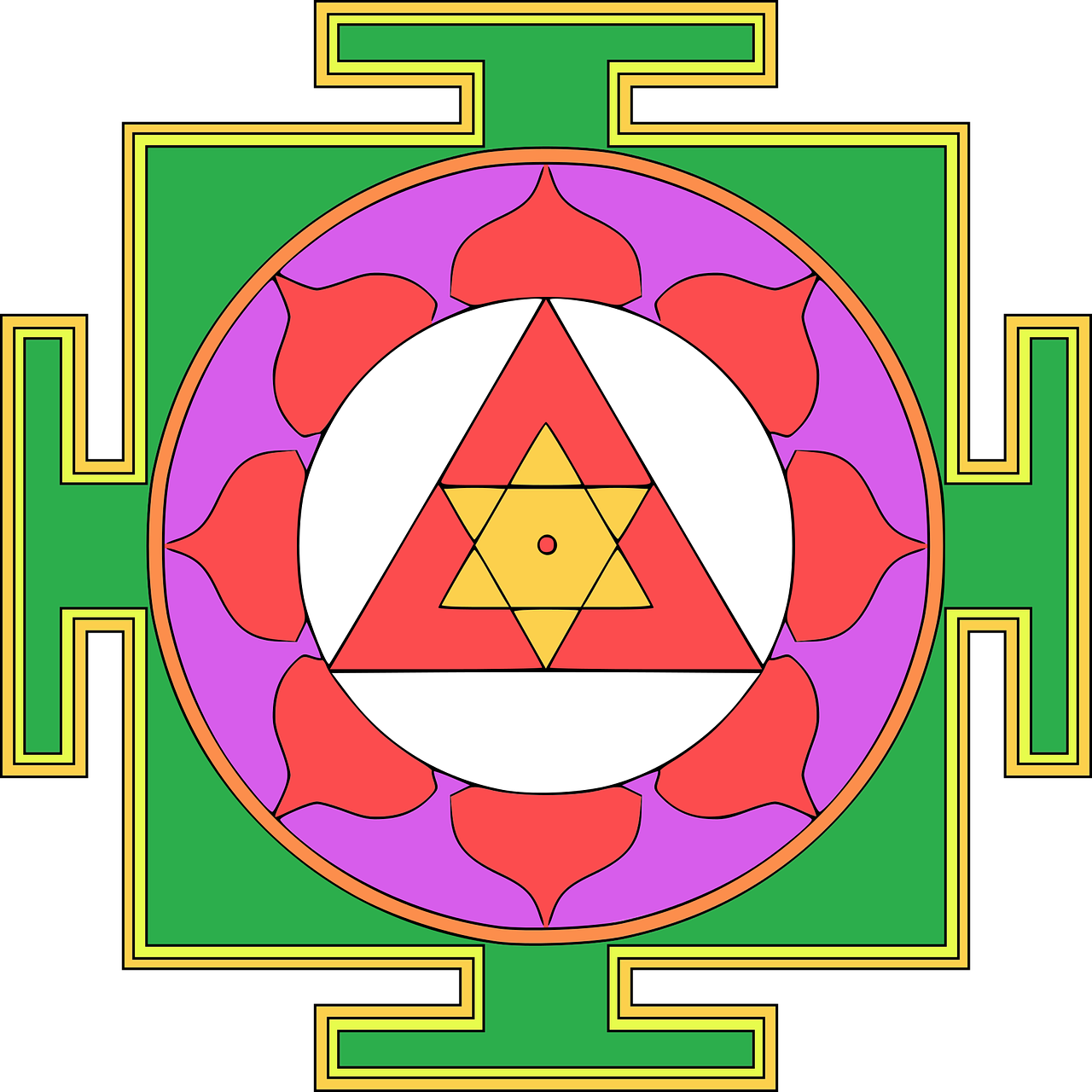 Yantra,  Mandala,  Lotus,  Modelis,  Ornamentu,  Nemokama Vektorinė Grafika,  Nemokama Iliustracijos, Nemokamos Nuotraukos,  Nemokama Licenzija