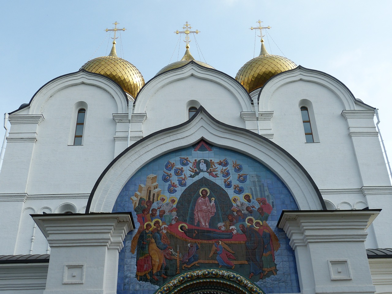 Jaroslavlis, Rusija, Bažnyčia, Katedra, Architektūra, Ortodoksas, Kupolas, Kirsti, Įvestis, Portalas