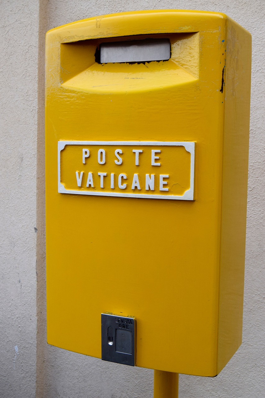 Geltona, Pašto Dėžutės, Vatikano Postas, Nemokamos Nuotraukos,  Nemokama Licenzija