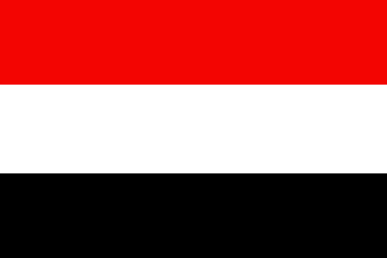 Jemenas, Vėliava, Nacionalinis, Šalis, Tauta, Simbolis, Ženklas, Nemokama Vektorinė Grafika, Nemokamos Nuotraukos,  Nemokama Licenzija