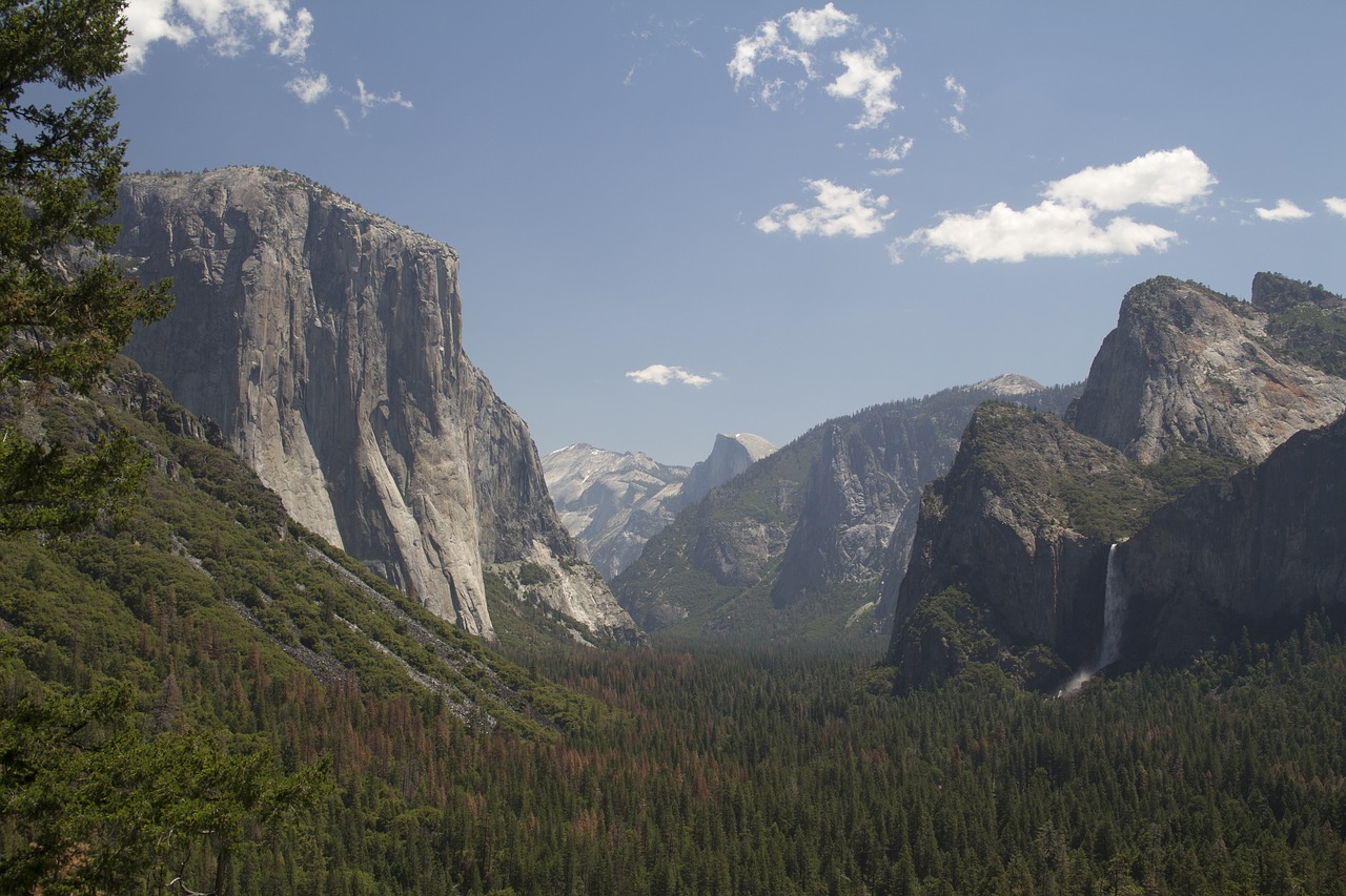 Yosemite Slėnyje,  Yosemite,  Vaizdingas,  Parkas,  Kraštovaizdis,  California,  Jav,  Slėnis,  Turizmas,  Dangus