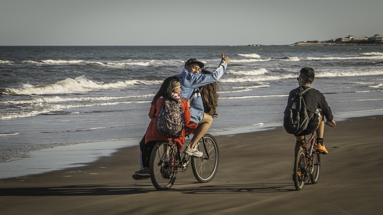 Jaunas, Dviračiai, Papludimys, Mar Del Plata, Jūra, Nemokamos Nuotraukos,  Nemokama Licenzija