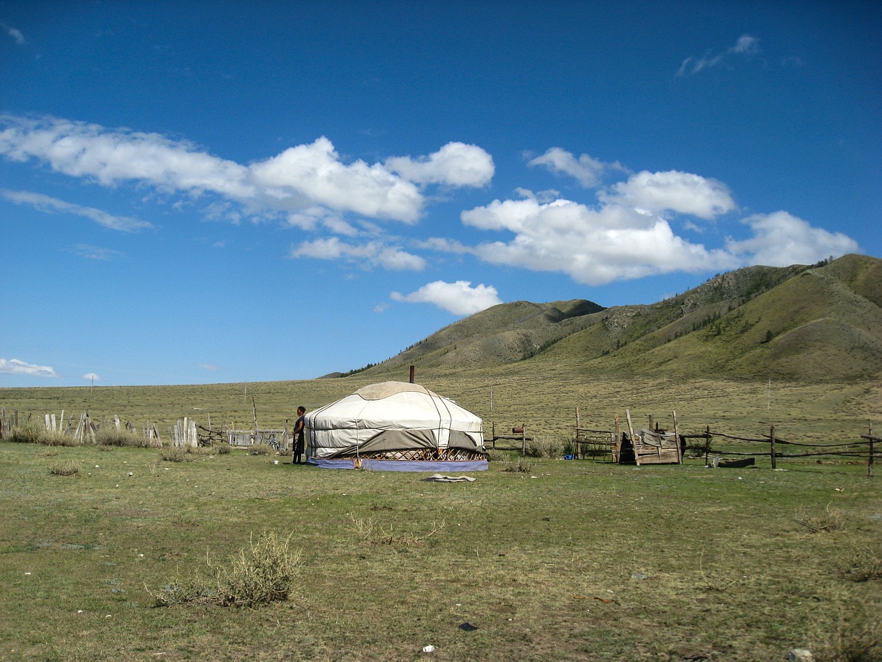 Yurt, Mongolija, Stepė, Nemokamos Nuotraukos,  Nemokama Licenzija
