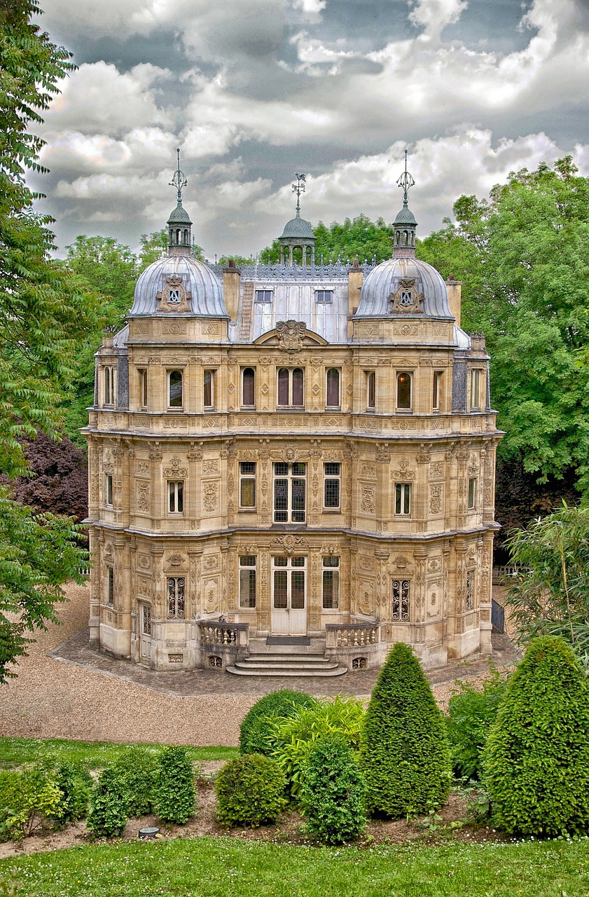 Yvelines, France, Pilis, Rūmai, Pastatas, Fasadas, Architektūra, Orientyras, Istorinis, Paskirties Vietos