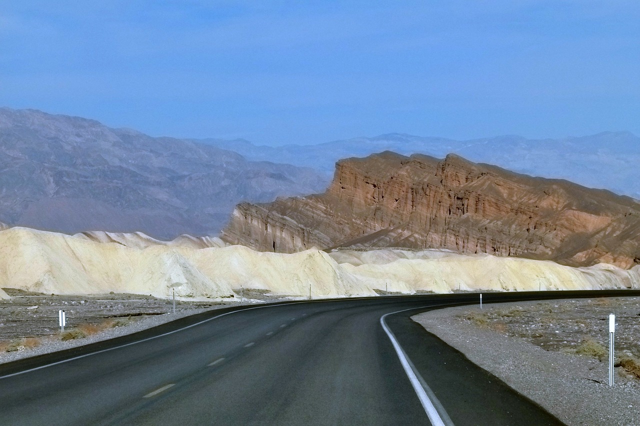 Zabriskie, Zabriskie Taškai, Mirties Slėnis, Kalifornija, Usa, Turistų Atrakcijos, Kraštovaizdis, Smėlio Akmuo, Gamta, Peizažas