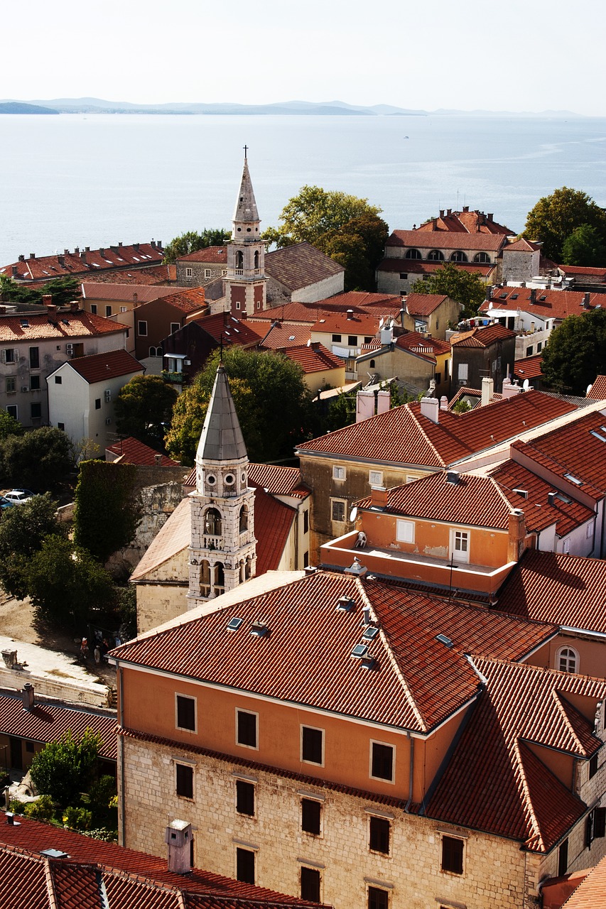 Zadar, Miestas, Istorija, Kroatija, Vasara, Senamiestis, Susipažinti, Šventė, Pastatai, Oranžinis Stogas