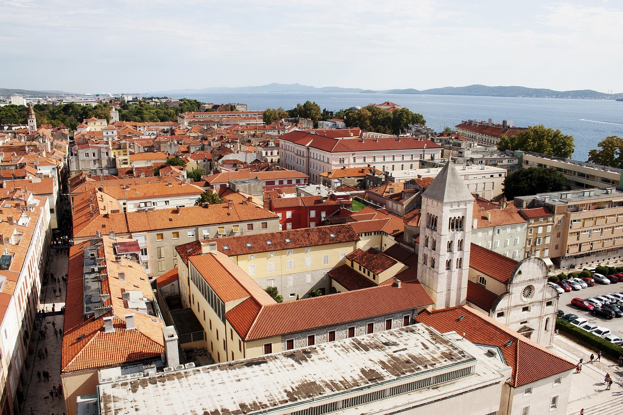 Zadar, Miestas, Istorija, Kroatija, Vasara, Senamiestis, Susipažinti, Šventė, Pastatai, Oranžinis Stogas