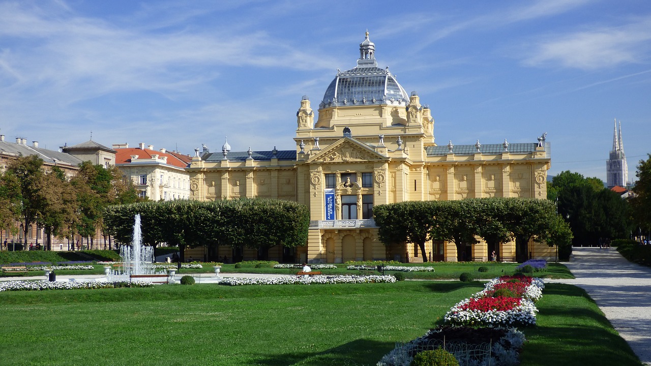 Zagrebas, Kroatija, Menas, Muziejus, Paviljonas, Galerija, Architektūra, Pastatas, 19-Tas Amžius, 1896