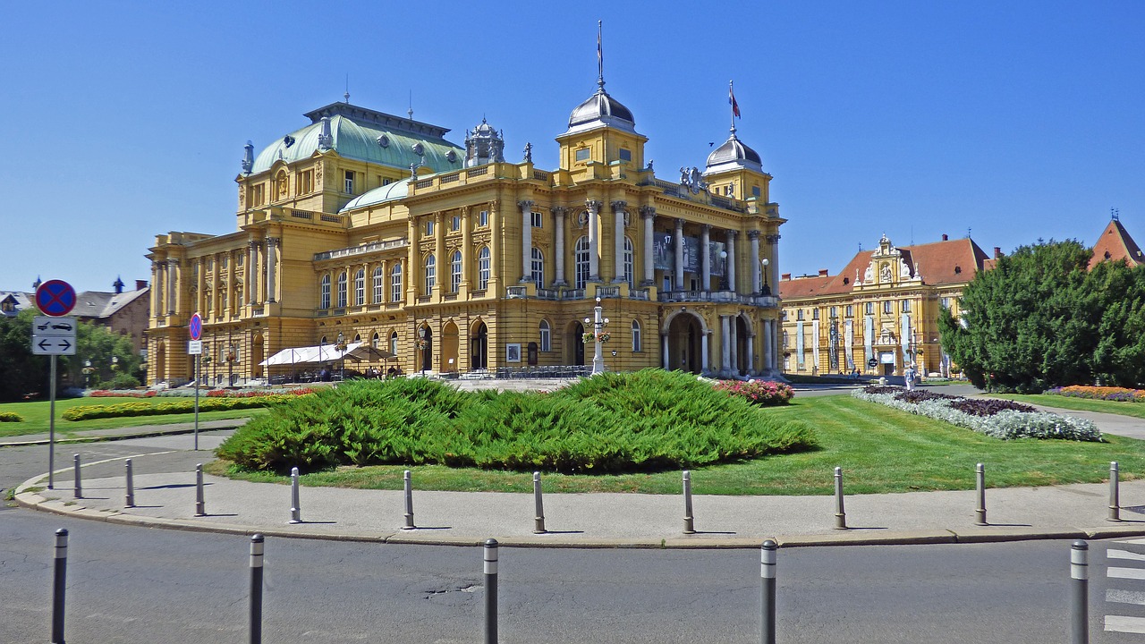 Zagrebas, Kroatija, Nacionalinis, Teatras, Architektūra, Pastatas, Nemokamos Nuotraukos,  Nemokama Licenzija