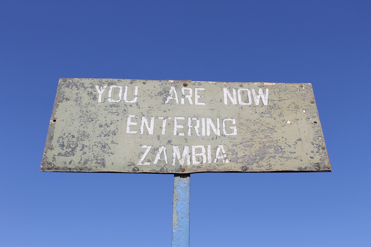Zambija, Kelio Ženklas, Afrika, Nemokamos Nuotraukos,  Nemokama Licenzija