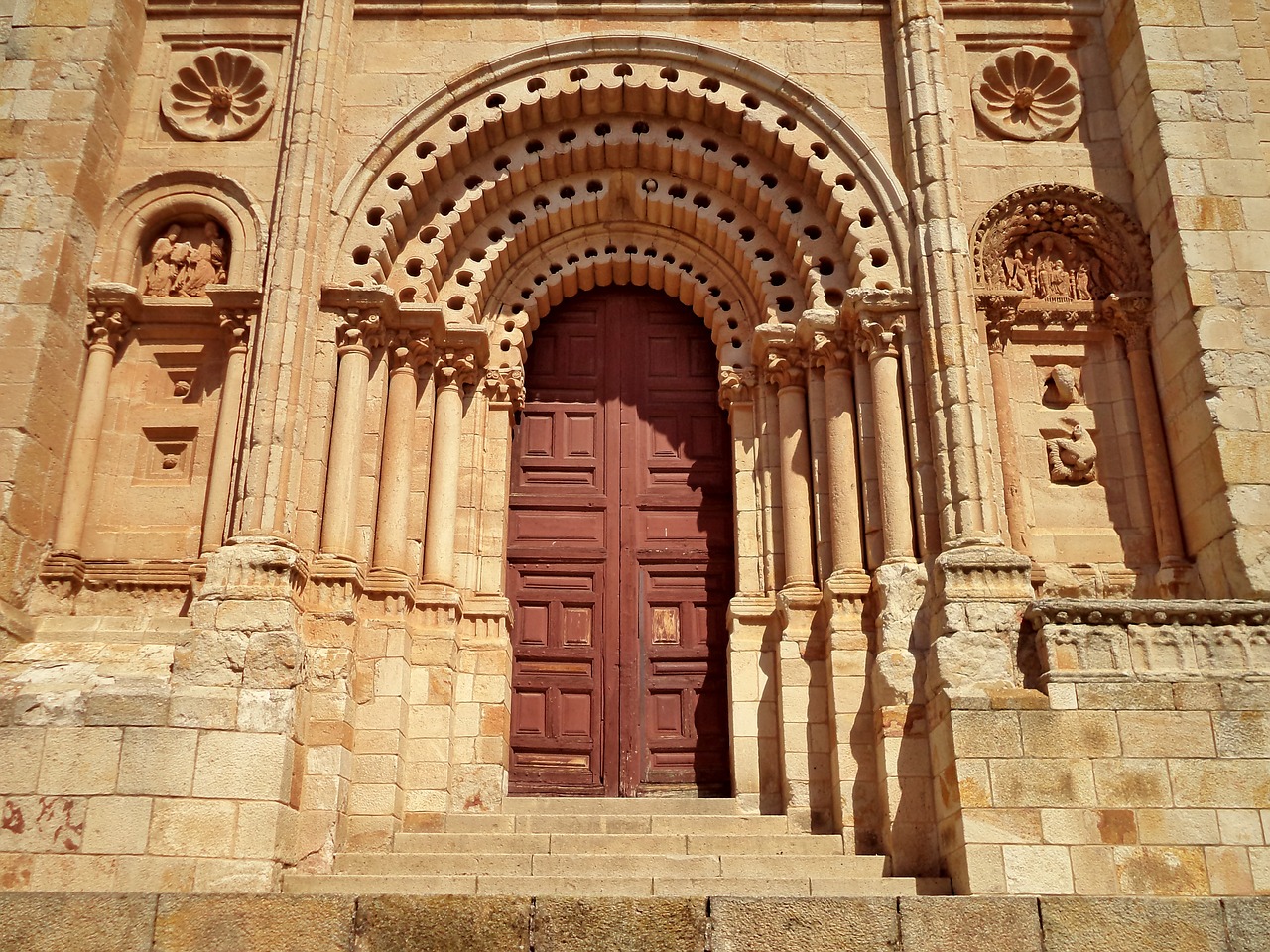 Zamora, Katedra, Durys, Bažnyčia, Portalas, Architektūra, Ispanija, Castilla Y Leon, Kastilija, Garbinimas