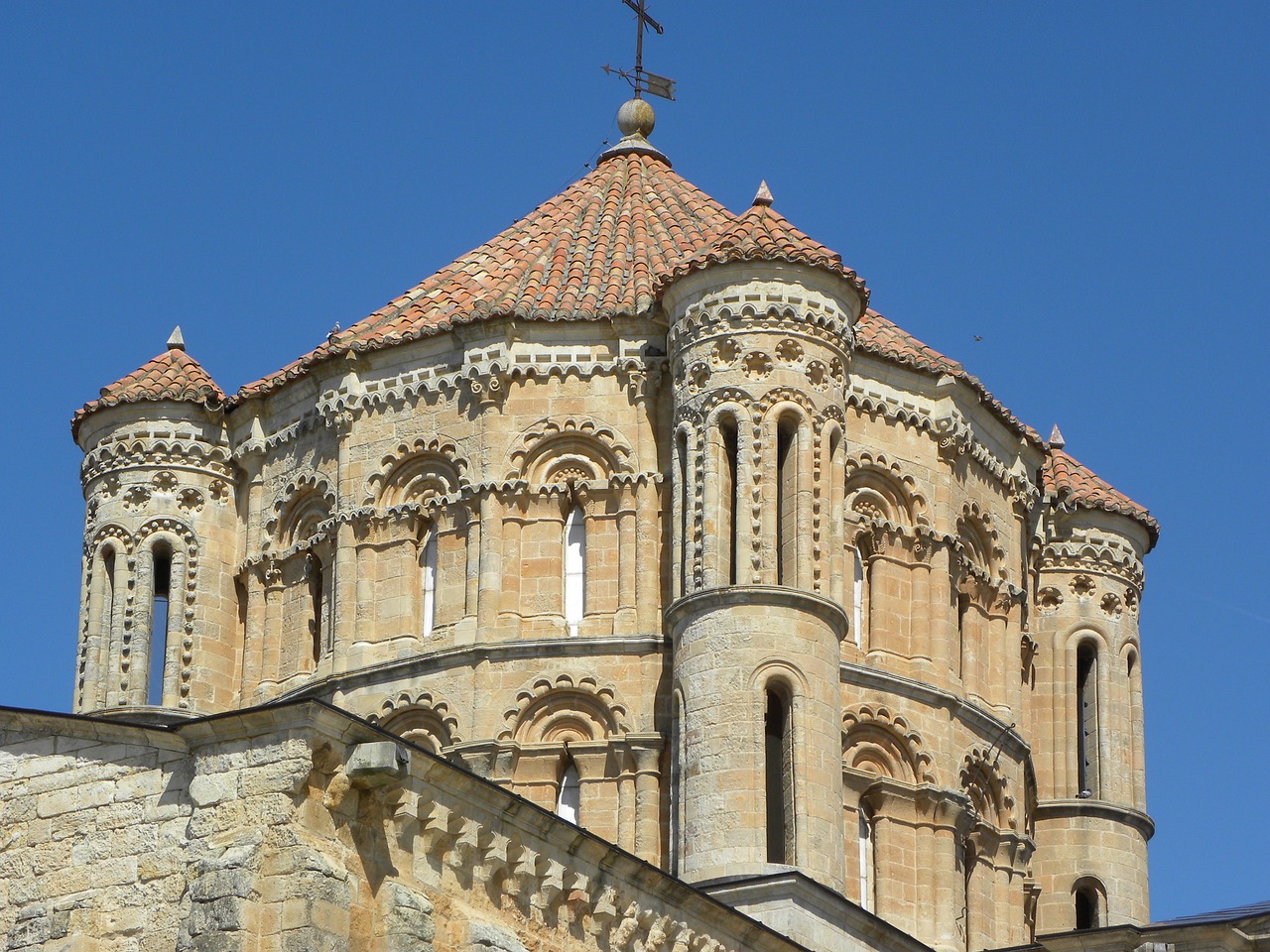 Zamora, Gelbėtojo Katedra, Romanesque, Katedra, Architektūra, Senas, Pastatas, Bokštas, Mėlynas, Aišku