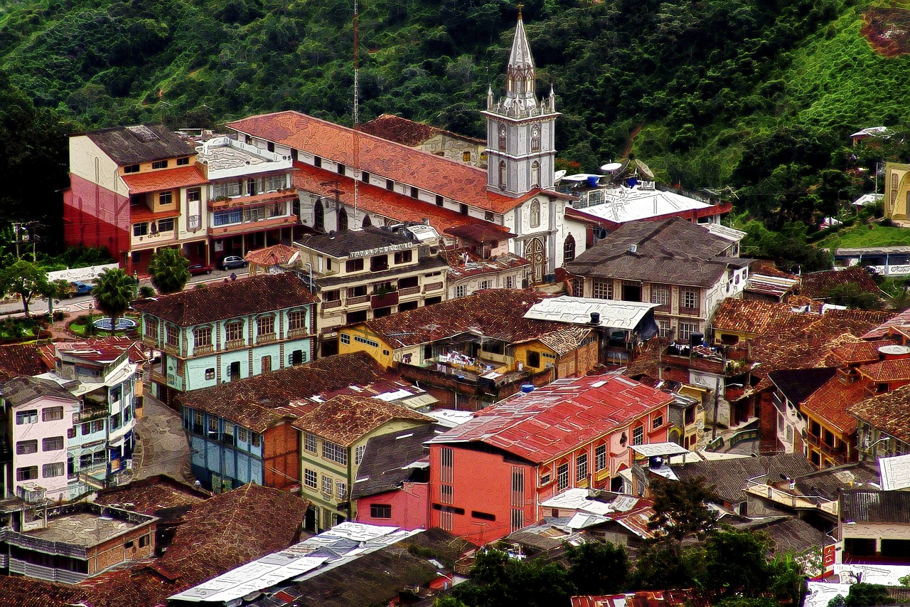 Zaruma, Ecuador, Miestas, Architektūra, Bažnyčia, Spalvinga, Katedra, Žmonės, Andes, Nemokamos Nuotraukos