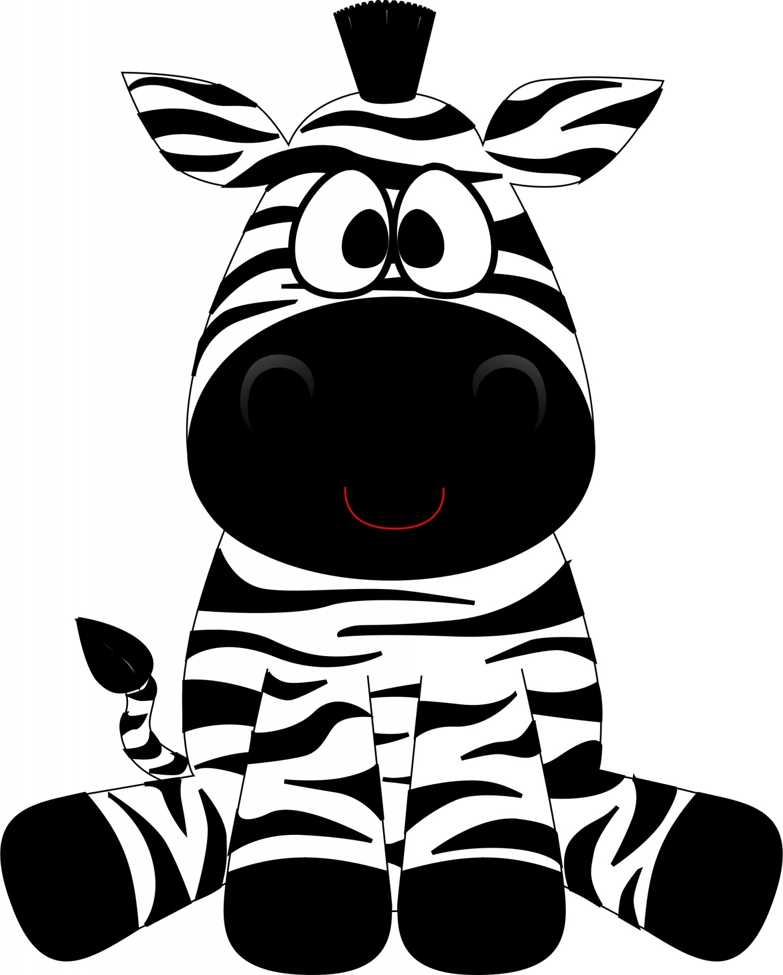 Zebra,  Animacinis Filmas,  Juoda,  Balta,  Mielas,  Juokinga,  Iliustracijos,  Viešasis & Nbsp,  Domenas,  Menas