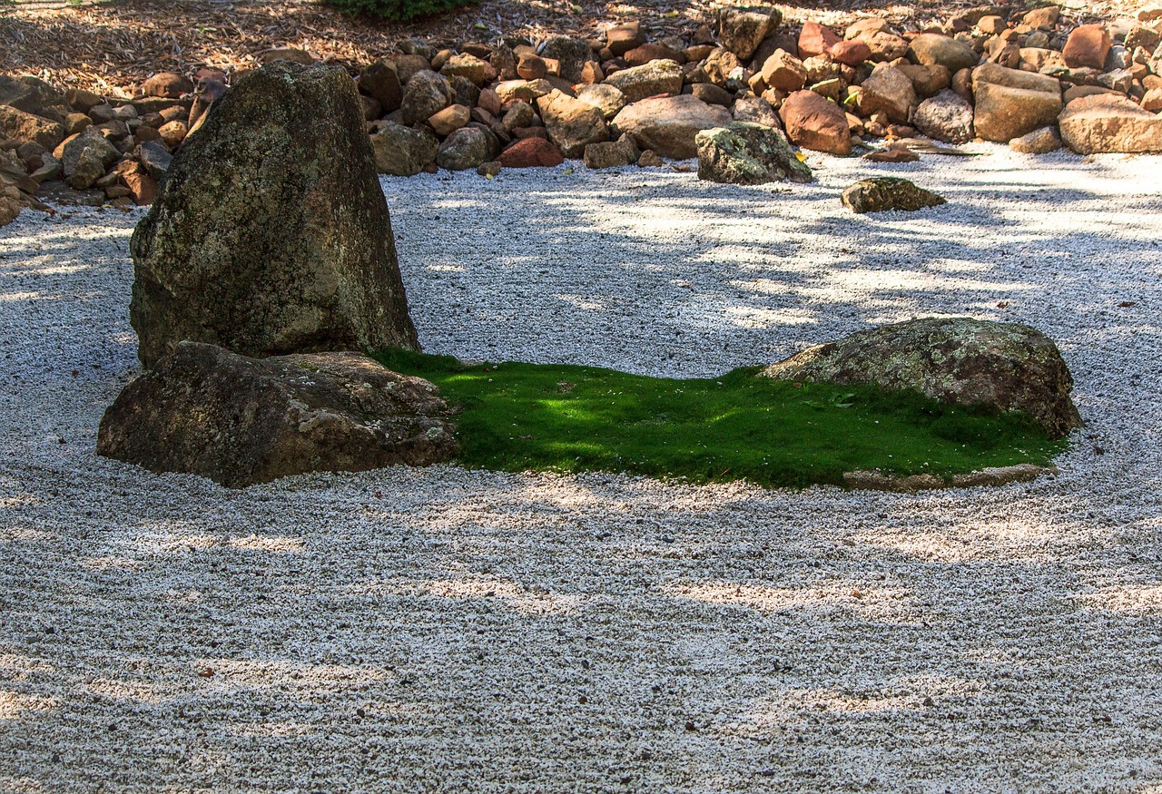 Zen Sodas, Meditacija, Įžvalga, Supratimas, Taikus, Mahajanos Budizmas, Asian Sodas, Kinų Sodas, Japoniškas Sodas, Grubiai Žvirgždas