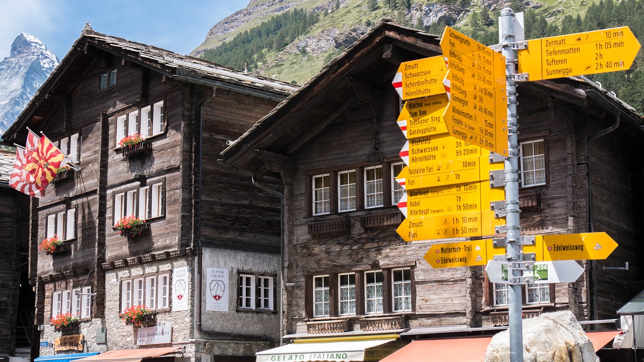 Zermatt,  Namai,  Šveicarija,  Be Honoraro Mokesčio, Nemokamos Nuotraukos,  Nemokama Licenzija