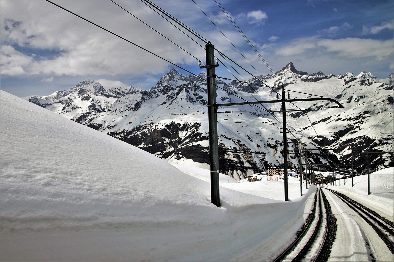 Zermatt,  Alpės,  Sniegas,  Žiemos,  Kalnai,  Trasos,  Ledas,  Kelionė,  Hill,  Horizontali