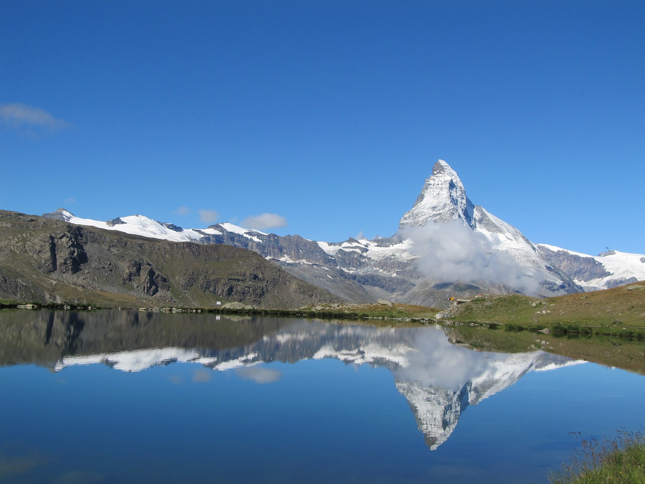 Zermatt, Veidrodinis Ežeras, Kalnai, Vaizdas, Ežeras, Žygis, Alpių, Gamta, Šveicarija, Swiss Alps