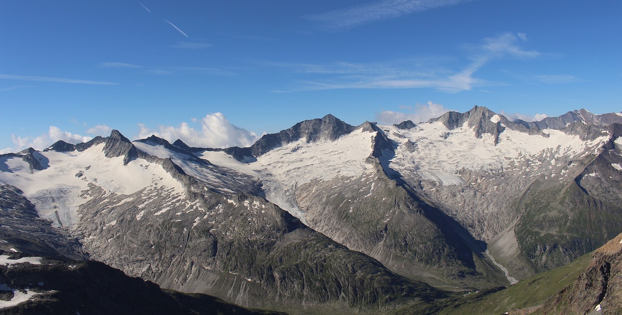 Zillertal, Alpių, Kalnai, Austria, Ginzling, Zillertaler Alpen, Kraštovaizdis, Mayrhofen, Vaizdas, Tyrol