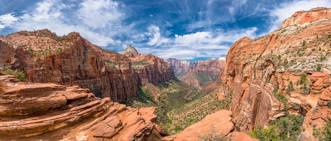 Zion, Nacionalinis Parkas, Utah, Parkas, Nacionalinis, Gamta, Kraštovaizdis, Kelionė, Rokas, Vaizdingas