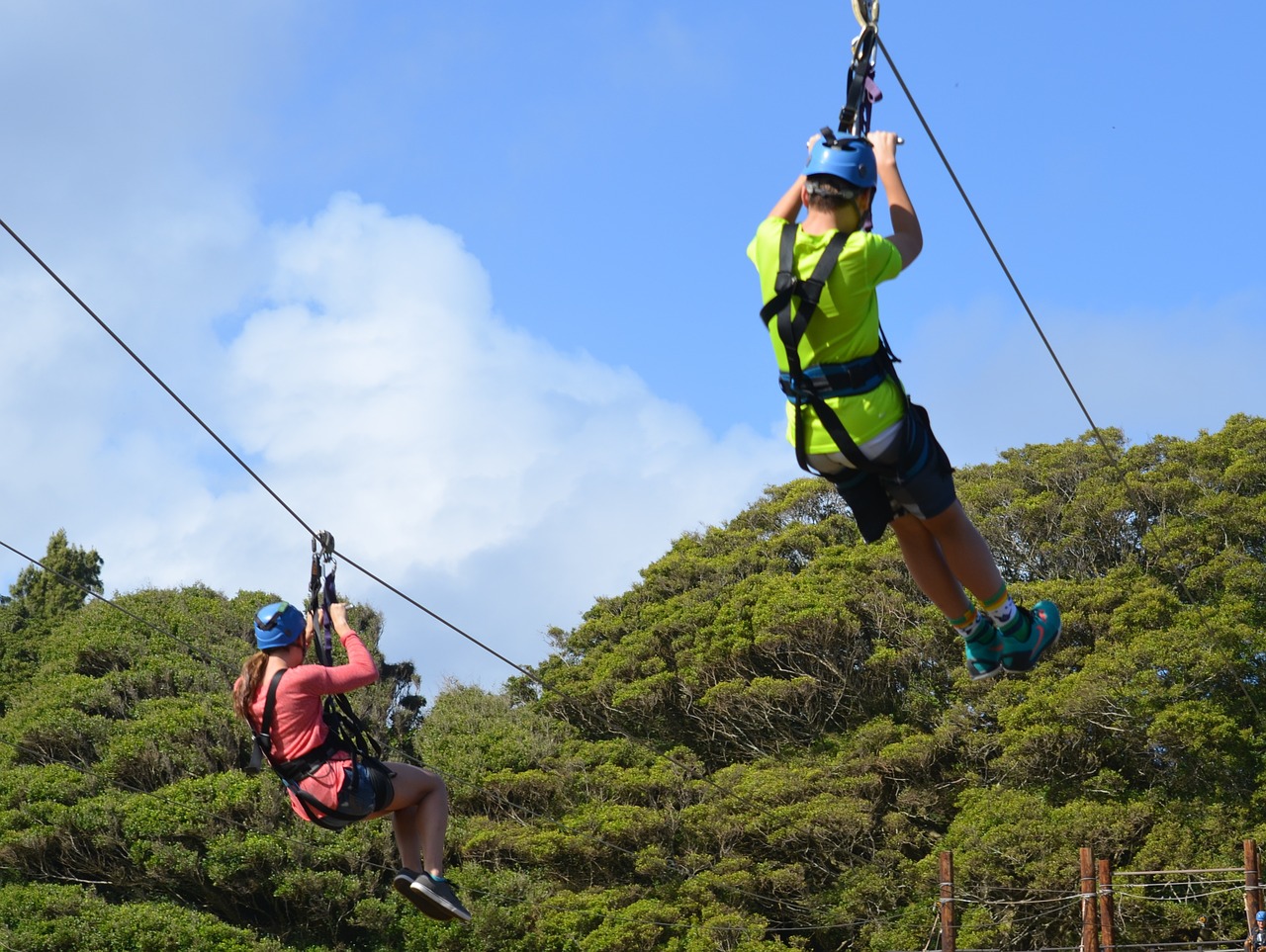 Zipline, Hawaii, Saulė, Sportas, Aktyvumas, Oras, Skaidrių, Nemokamos Nuotraukos,  Nemokama Licenzija