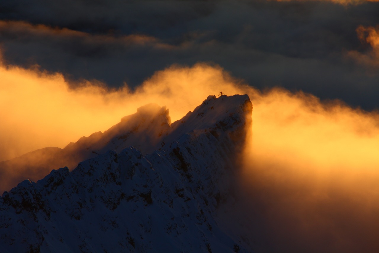 Zugspitze, Bavarija, Schneefernerkopf, Debesys, Panorama, Alpių, Aukščiausiojo Lygio Susitikimas, Dangus, Kalnas, Įvedimas