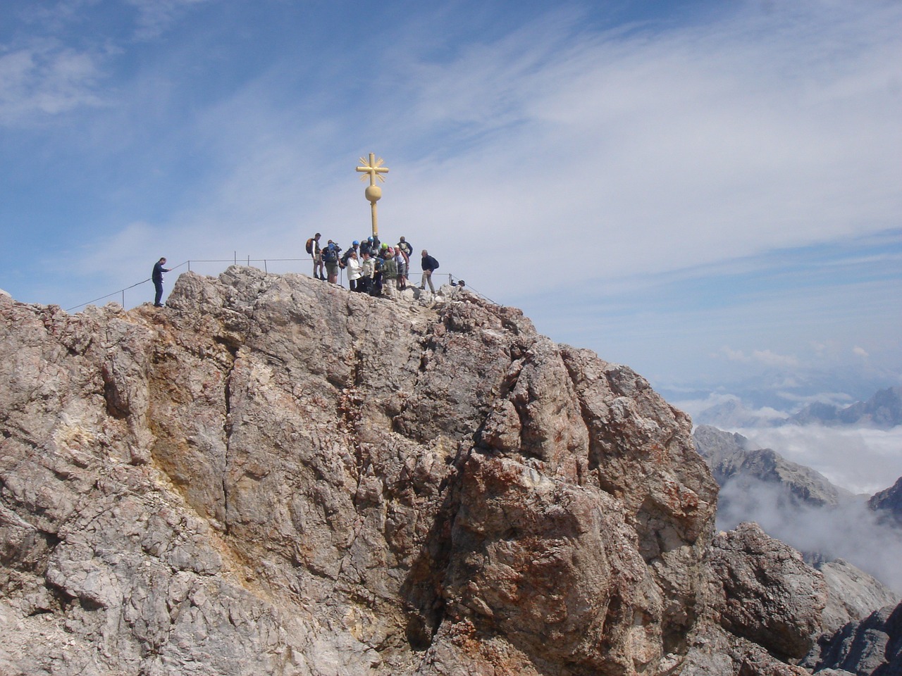 Zugspitze, Viršūnių Susitikimas, Zugspitze Masyvas, Vaizdas, Vokietija, Alpinizmas, Kalnai, Kraštovaizdis, Aukščiausiojo Lygio Susitikimas, Allgäu