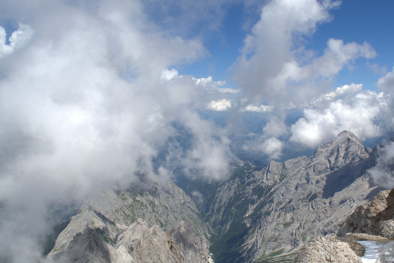 Zugspitze, Ledynas, Garmisch, Lauke, Sniegas, Tylus, Vaizdas, Šventė, Kalnų Praėjimas, Atsipalaidavimas