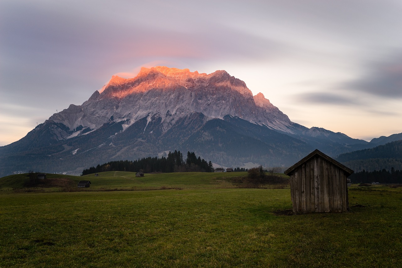 Zugspitze, Kalnas, Aukščiausiojo Lygio Susitikimas, Dangus, Kraštovaizdis, Įvedimas, Austria, Vaizdas, Tolimas Vaizdas, Alpinizmas