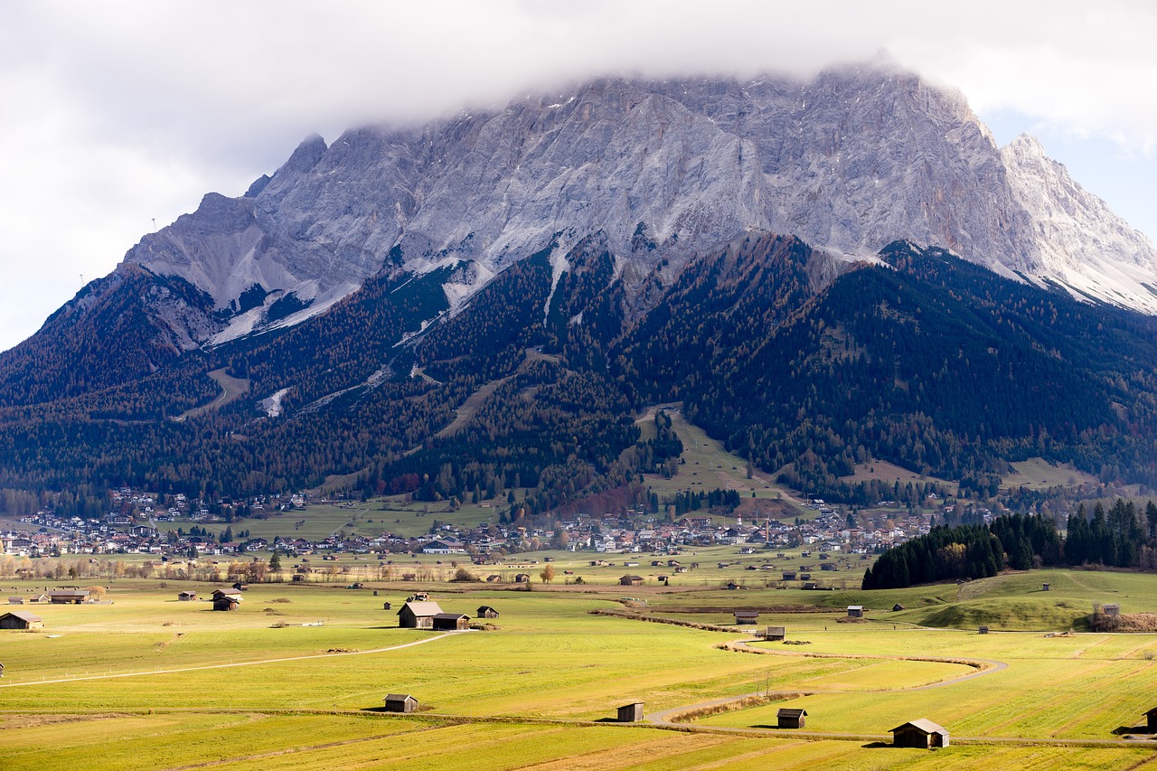 Zugspitze, Kalnas, Aukščiausiojo Lygio Susitikimas, Dangus, Kraštovaizdis, Įvedimas, Austria, Vaizdas, Tolimas Vaizdas, Alpinizmas