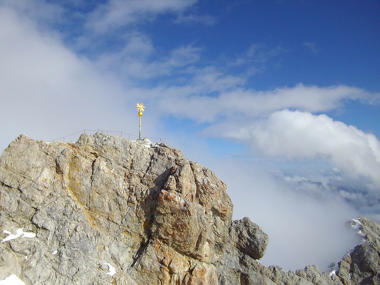 Zugspitze, Alpių, Kalnas, Bavarija, Alpinizmas, Įvedimas, Steinig, Viršūnių Susitikimas, Kirsti, Aukščiausiojo Lygio Susitikimas